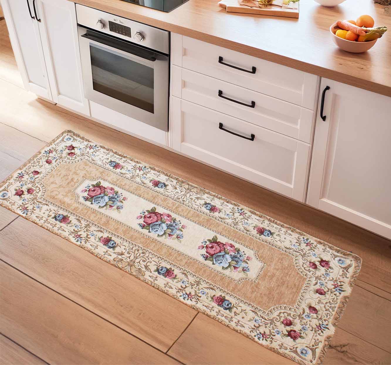 イタリア製マット ルビーノ 65×180cm (ベージュ)