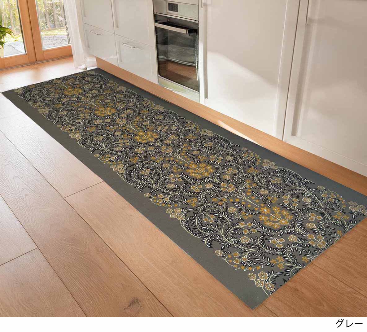 イタリア製カットできるマット ガーランド 60×150cm (グレー)