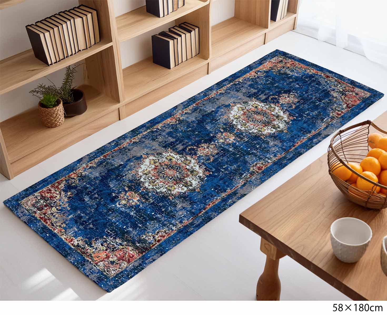 イタリア製マット イタリアンブルー 58×180cm