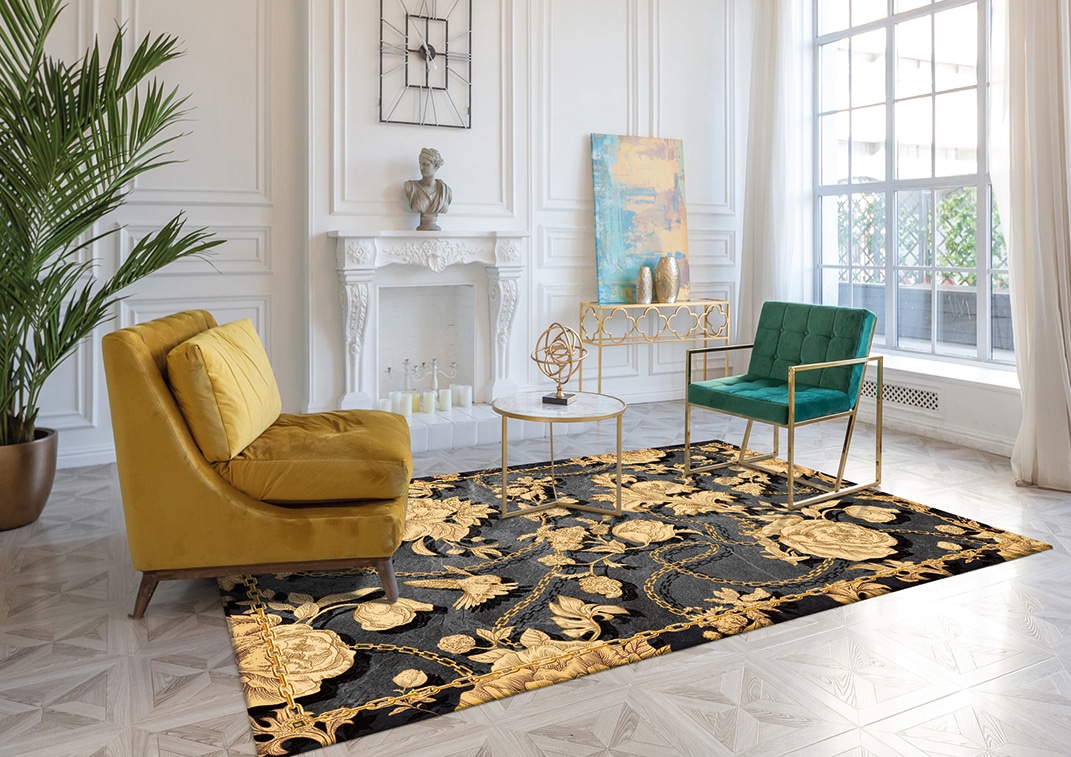 イタリア製ラグ ベルサイユ 154×220cm