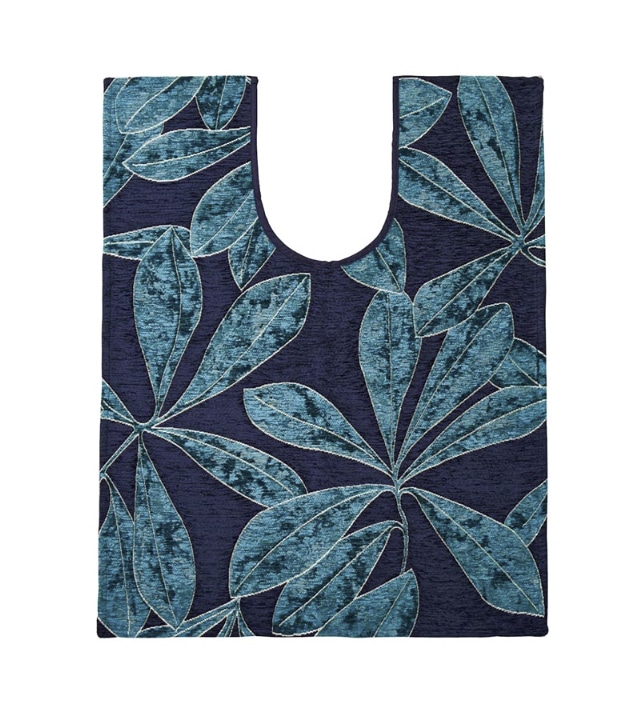 イタリア製トイレマット ベットゥーラ 80×110cm（ブルー）