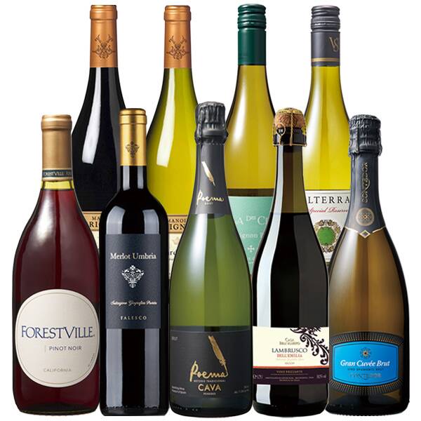 カルディ　［お酒］デイリーワイン赤白泡　厳選9本セット