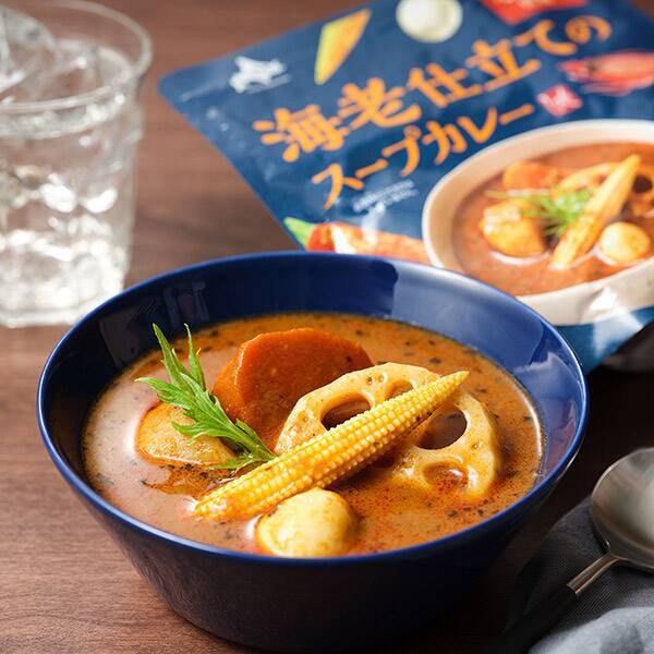 カルディ　もへじ　北海道から　海老仕立てのスープカレー　230g