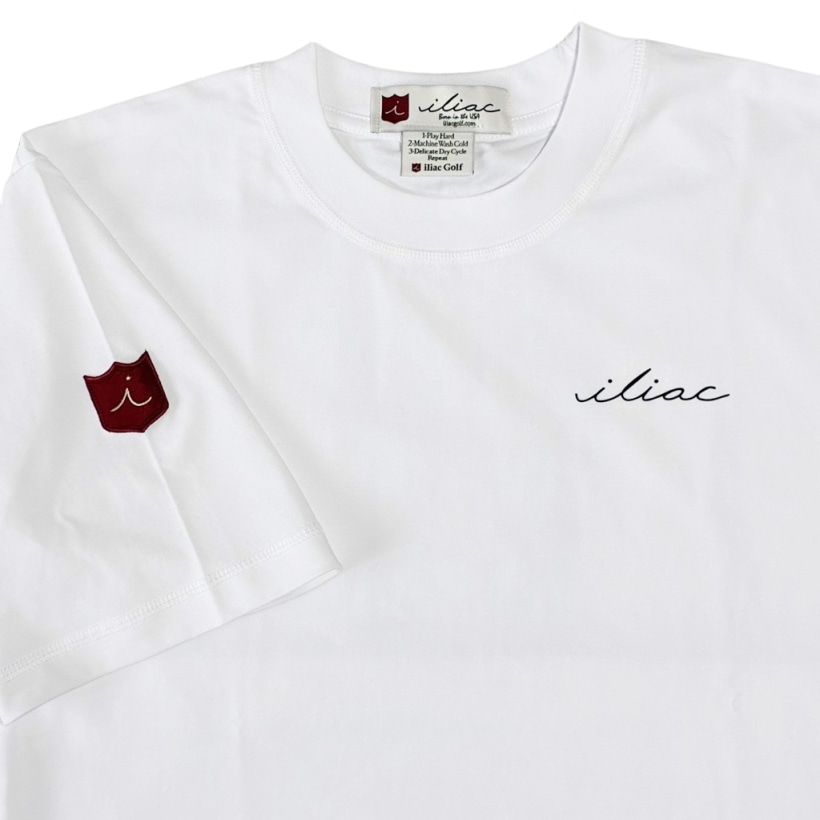 Tシャツ イリアック ゴルフ タイムレスⅡ ホワイト 白 Iliac Golf TimlessⅡ T-Shirts White S