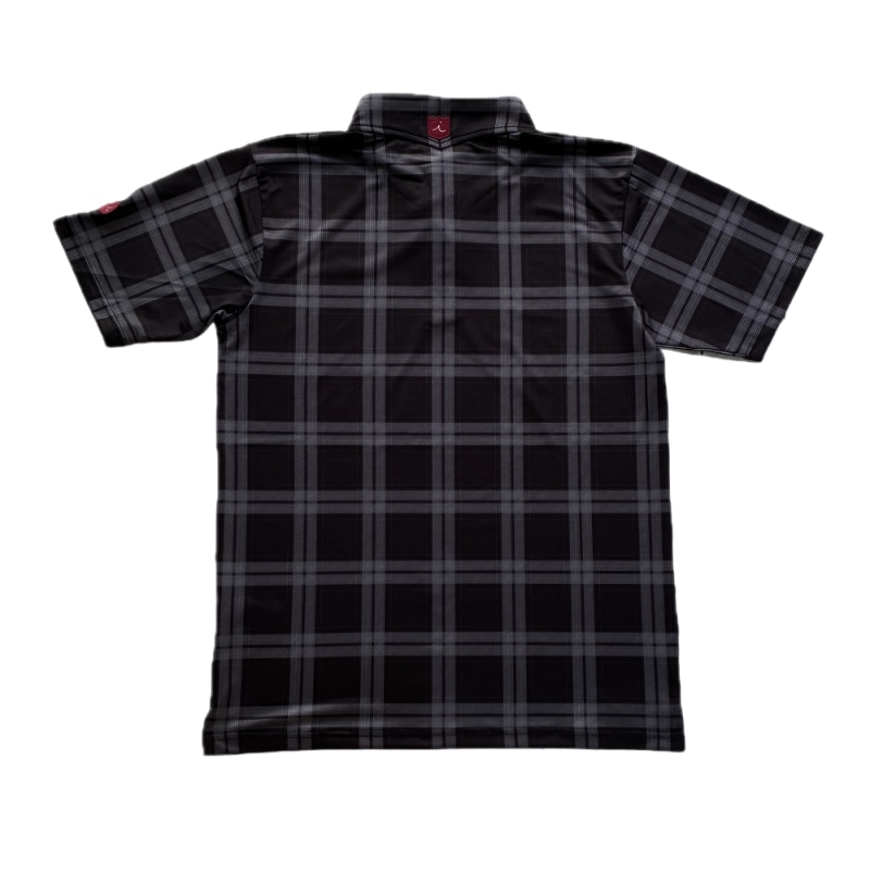 ゴルフシャツ ポロシャツ チェック ブラック イリアック ゴルフ Iliac Golf L