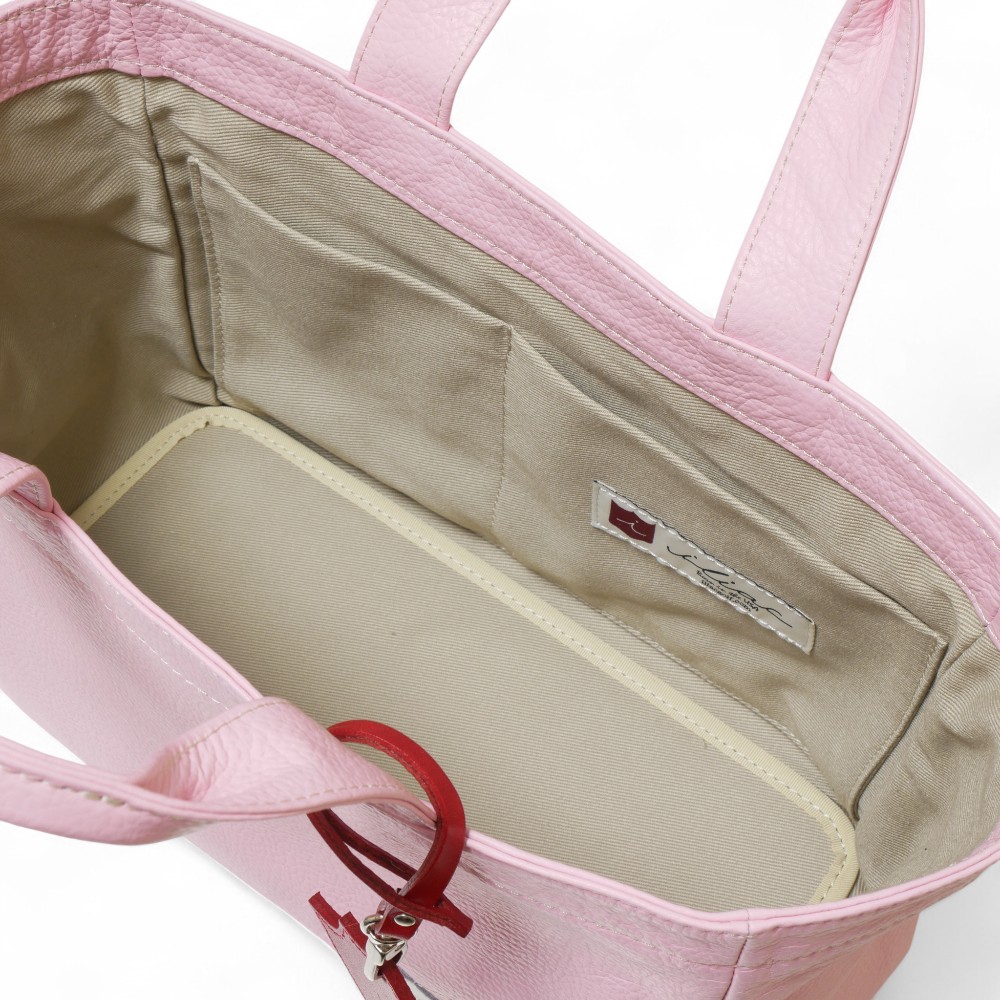 ラウンド トート バッグ イリアック ゴルフ Iliac Golf 本革 ピンク シュリンク