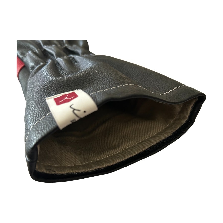ヘッドカバー ドライバー イリアック ゴルフ ロイヤル ブラック x レッド Iliac Golf 本革