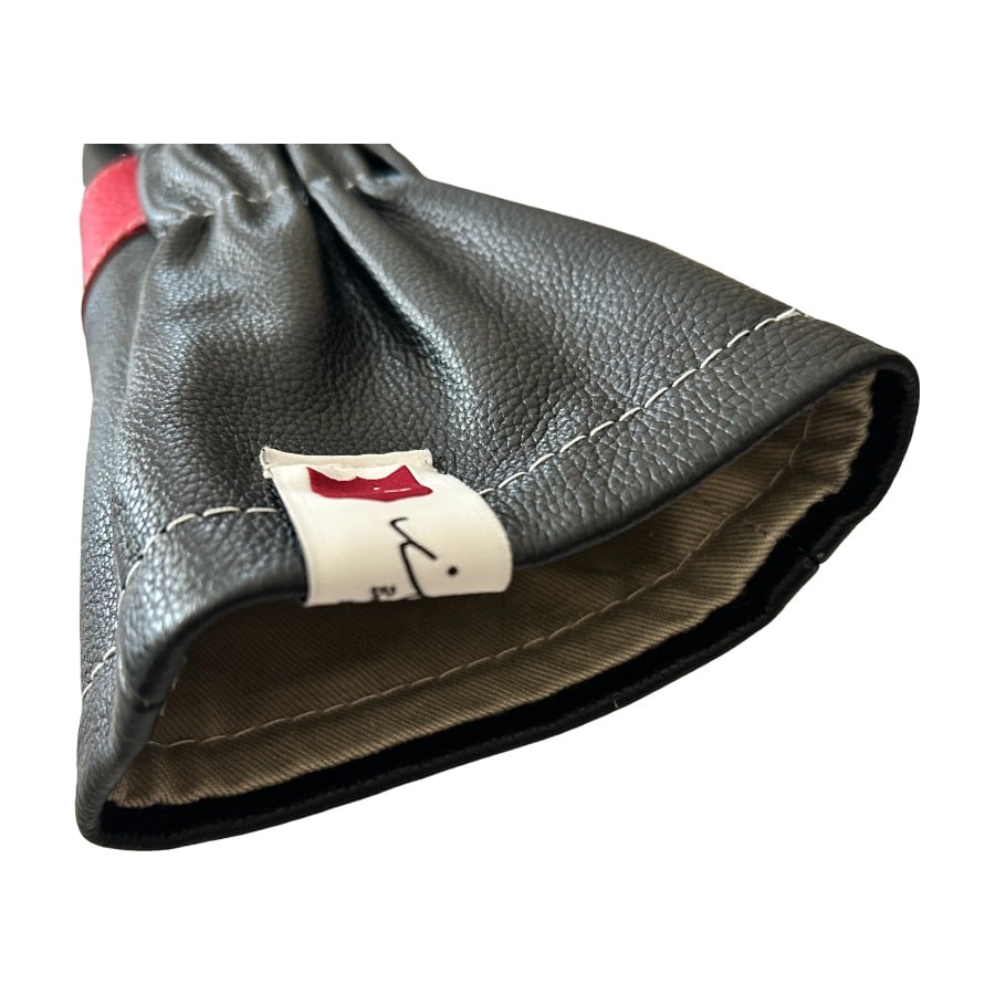 ヘッドカバー フェアウェイウッド 3 fw イリアック ゴルフ ロイヤル ブラック x レッド Iliac Golf 本革