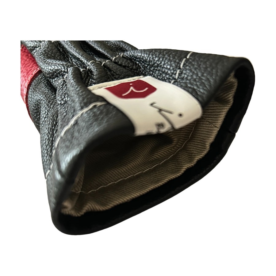 ヘッドカバー ユーティリティ X ut ハイブリッド イリアック ゴルフ ロイヤル ブラック x レッド Iliac Golf 本革