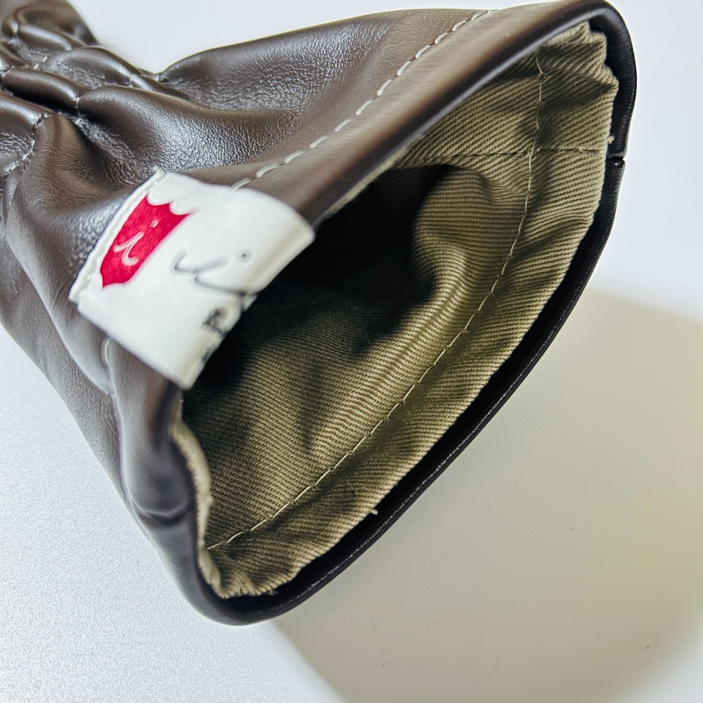 ヘッドカバー フェアウェイウッド 5 fw イリアック ゴルフ ビンテージ ブラウン x オレンジ Iliac Golf 本革