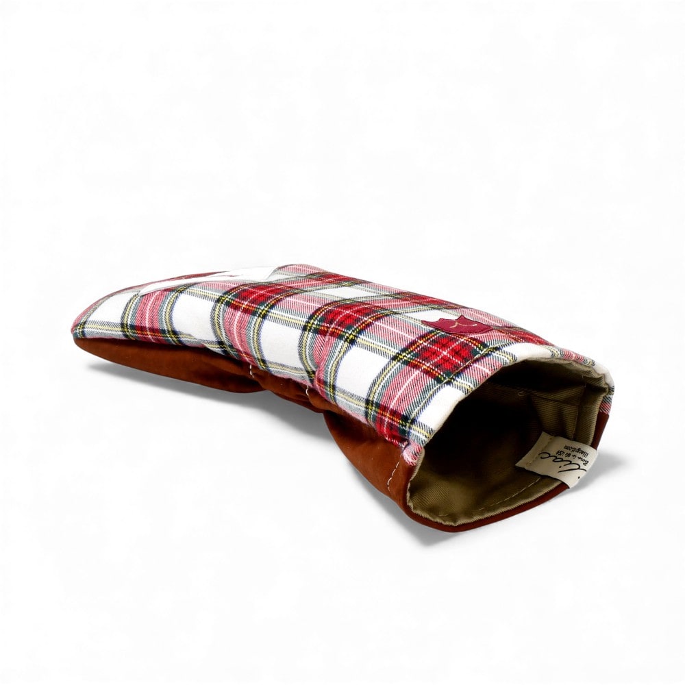 ヘッドカバー ドライバー イリアック ゴルフ ビンテージ タータン x ブラウン ヌバック Iliac Golf 本革