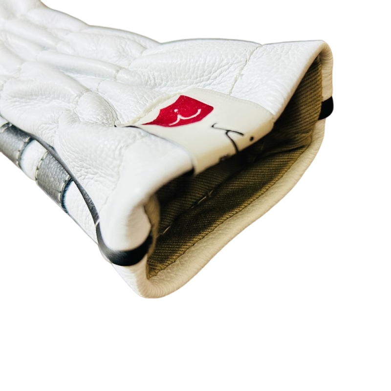 ヘッドカバー ユーティリティ X ut ハイブリッド イリアック ゴルフ タイムレス ホワイト x ブラック Iliac Golf 本革