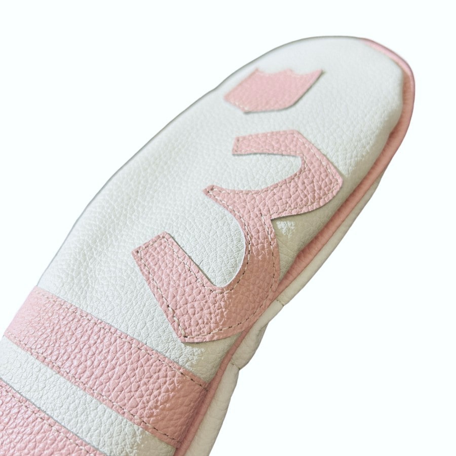 ヘッドカバー セット イリアック ゴルフ タイムレス ホワイト x ピンク Iliac Golf 本革