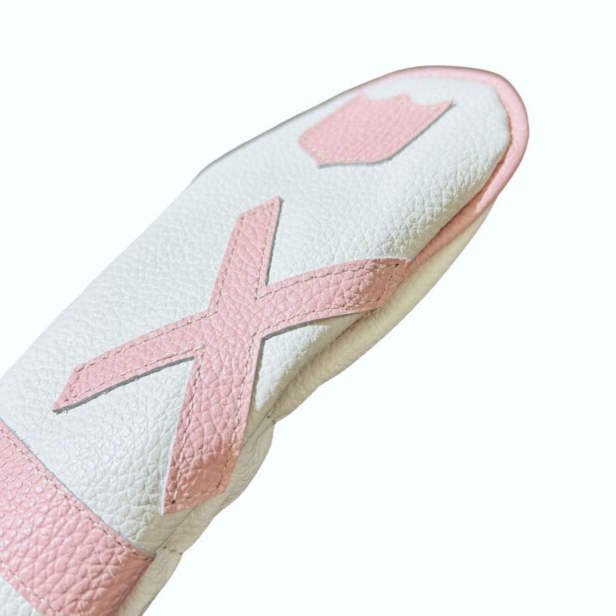 ヘッドカバー セット イリアック ゴルフ タイムレス ホワイト x ピンク Iliac Golf 本革