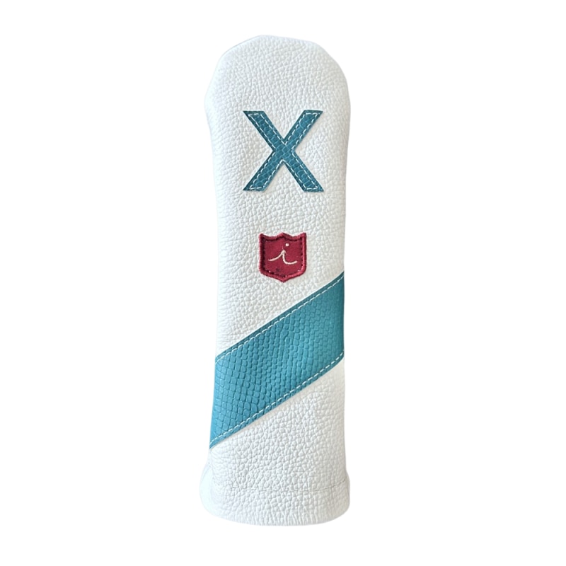 ヘッドカバー ユーティリティ X ut ハイブリッド イリアック ゴルフ ロイヤル ホワイト x ティファニーボア Iliac Golf 本革
