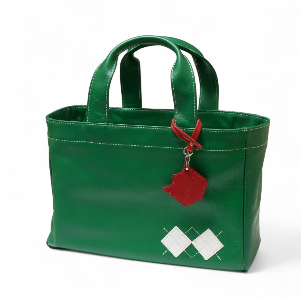 ラウンド トート バッグ イリアック ゴルフ Iliac Golf 本革 グリーン スムース