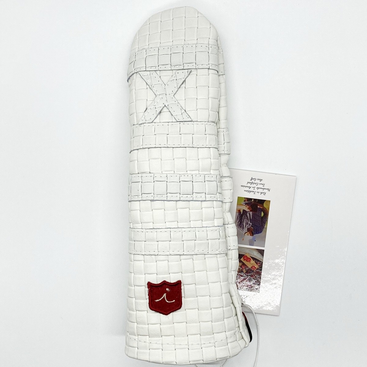 イリアック ヘッドカバー 本革 ハイブリッドＸ  ポロ サッサリ白 アンインターラプテッド Iliac Golf HybridX Polo Sassari White Uninterrupted