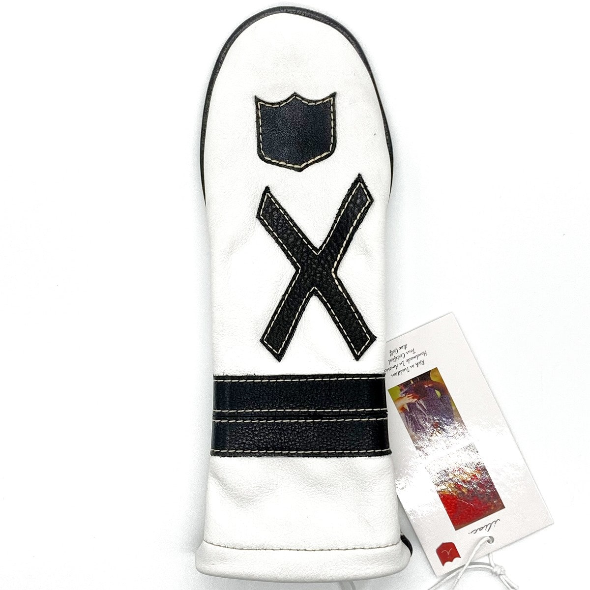 イリアック ヘッドカバー 本革 ハイブリッドＸ  ブラッククレスト コレクション Iliac Golf HybridX Black Crest Collection