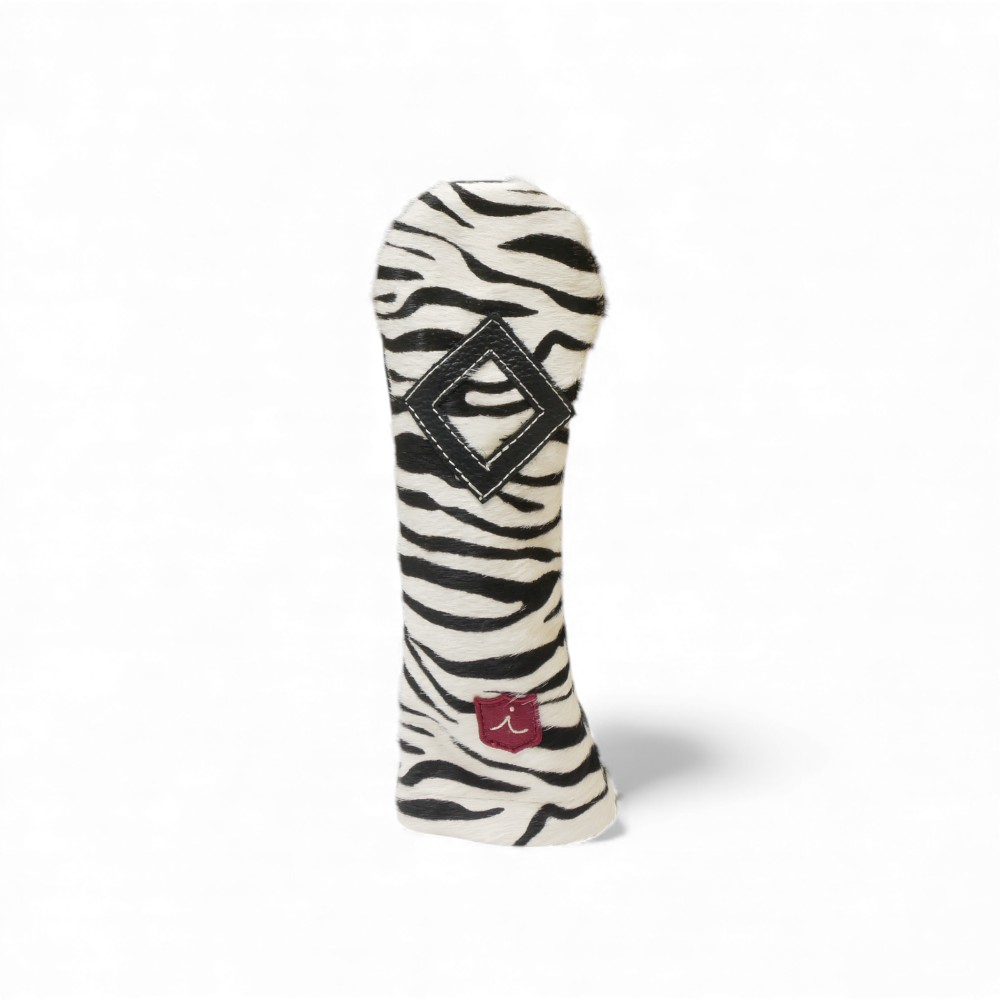 ヘッドカバー ユーティリティ ◇ ハイブリッド イリアック ゴルフ スペシャル ハラコ調 ゼブラ柄  本革 Iliac Golf ut◇