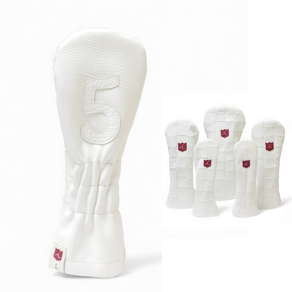 ヘッドカバー フェアウェイウッド 5 イリアック ゴルフ パッチワーク リミテッド Snow  本革 Iliac Golf fw5