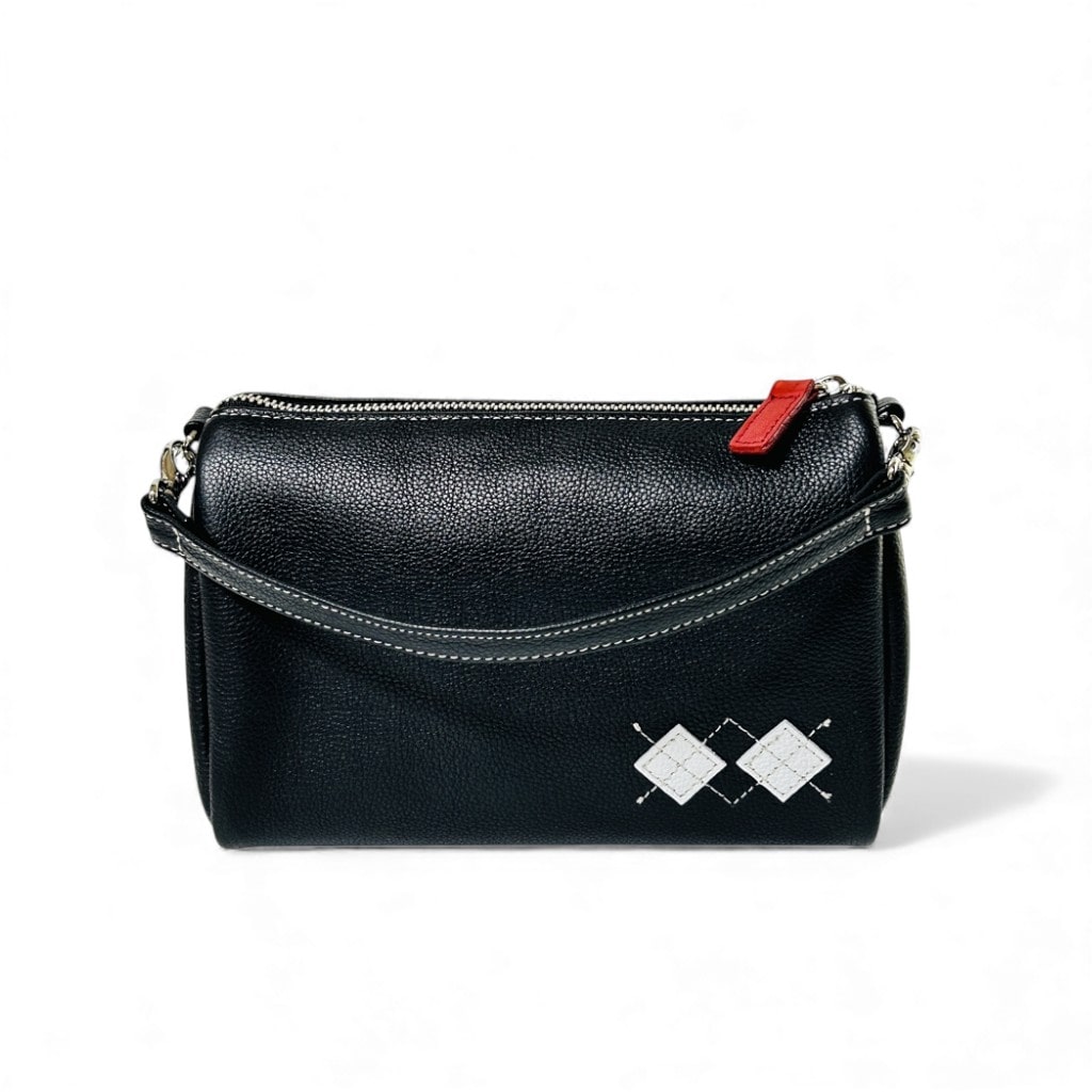 ポーチ イリアック ゴルフ Iliac Golf 本革 ブラック シュリンク