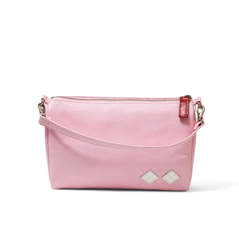 ポーチ イリアック ゴルフ Iliac Golf 本革 ピンク シュリンク