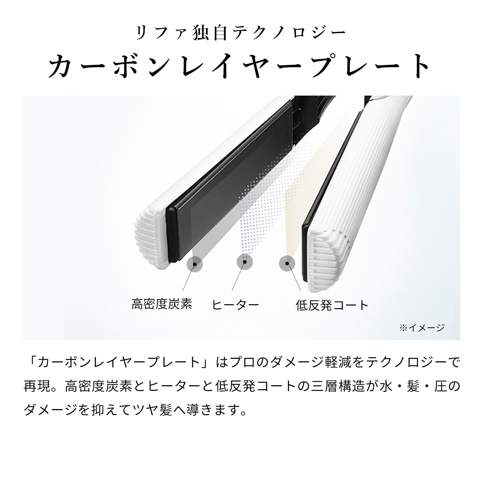 リファビューテック ストレートアイロン(ブラック) ブラック