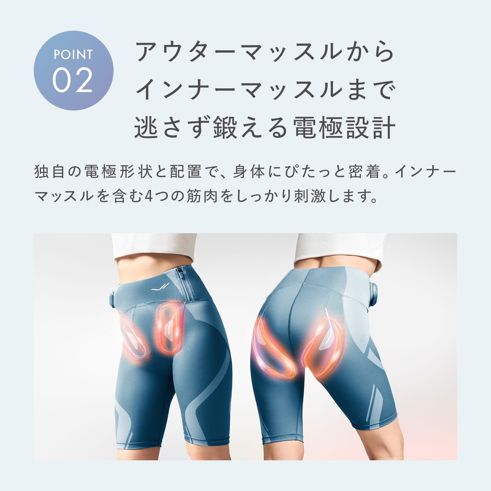 シックスパッド コアヒップ S アッシュブルー S