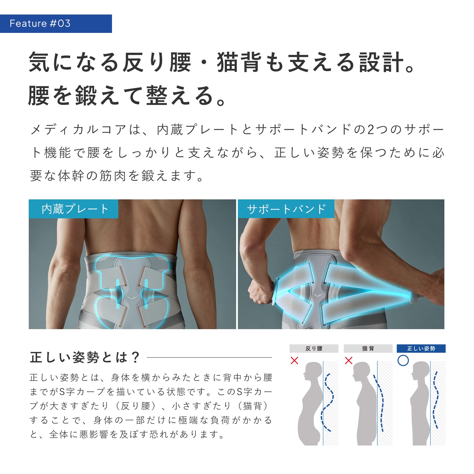 シックスパッド メディカルコア M プレゼント ギフト 誕生日 結婚祝い インナーマッスル トレーニング EMS ストレッチ 筋トレ 姿勢 猫背 反り腰 M