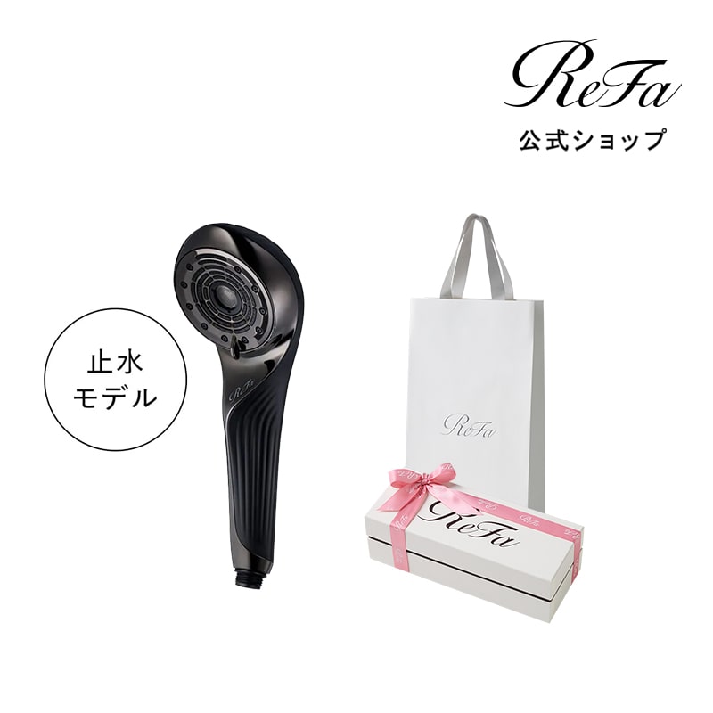 【SPRING 2026 リボンラッピング】リファファインバブル U+(ブラック) & ReFa ショッパー ブラック