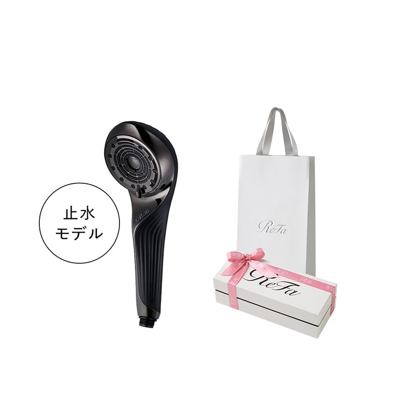 【SPRING 2026 リボンラッピング】リファファインバブル U+（ブラック） ＆ ReFa ショッパー