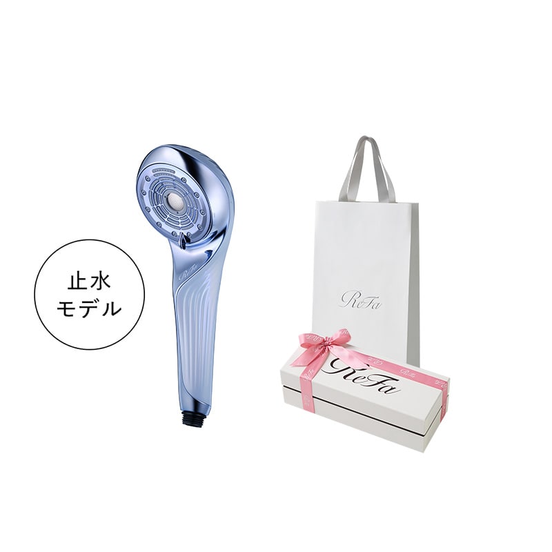 【SPRING 2026 リボンラッピング】リファファインバブル U+（ブルー） ＆ ReFa ショッパー スリムM