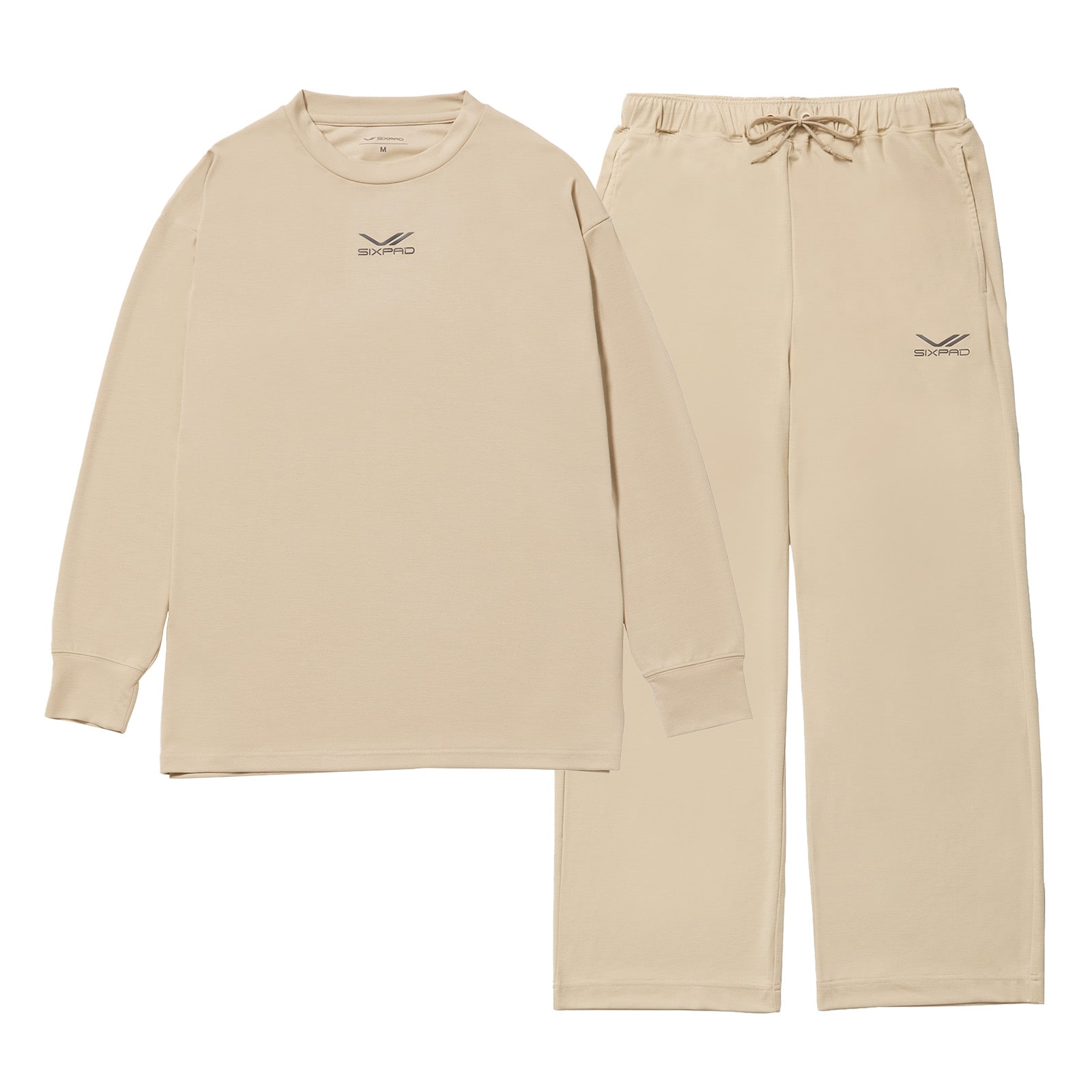 シックスパッド リカバリーウェア スリープ上下セット ベージュ LL