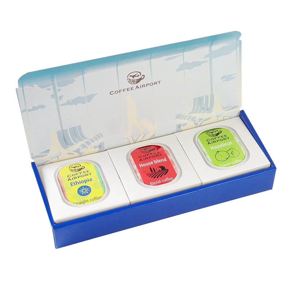 【3種×各5袋】※クリスマス限定ラッピング付き※ ドリップバッグ&コーヒーバッグセット D:Green Triangles