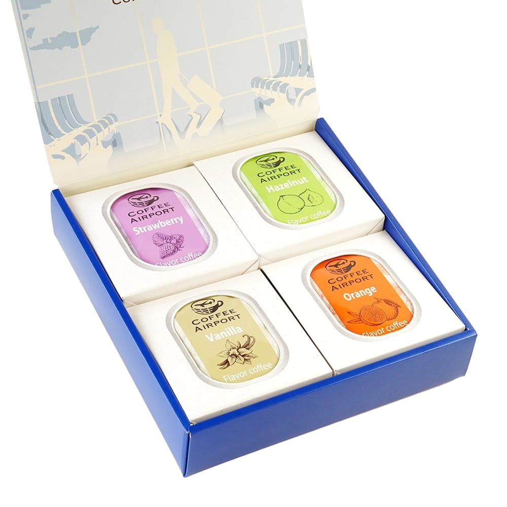 【4種×各5袋】※クリスマス限定ラッピング付き※ フレーバーコーヒーバッグセット A:やっぱりポインセチア