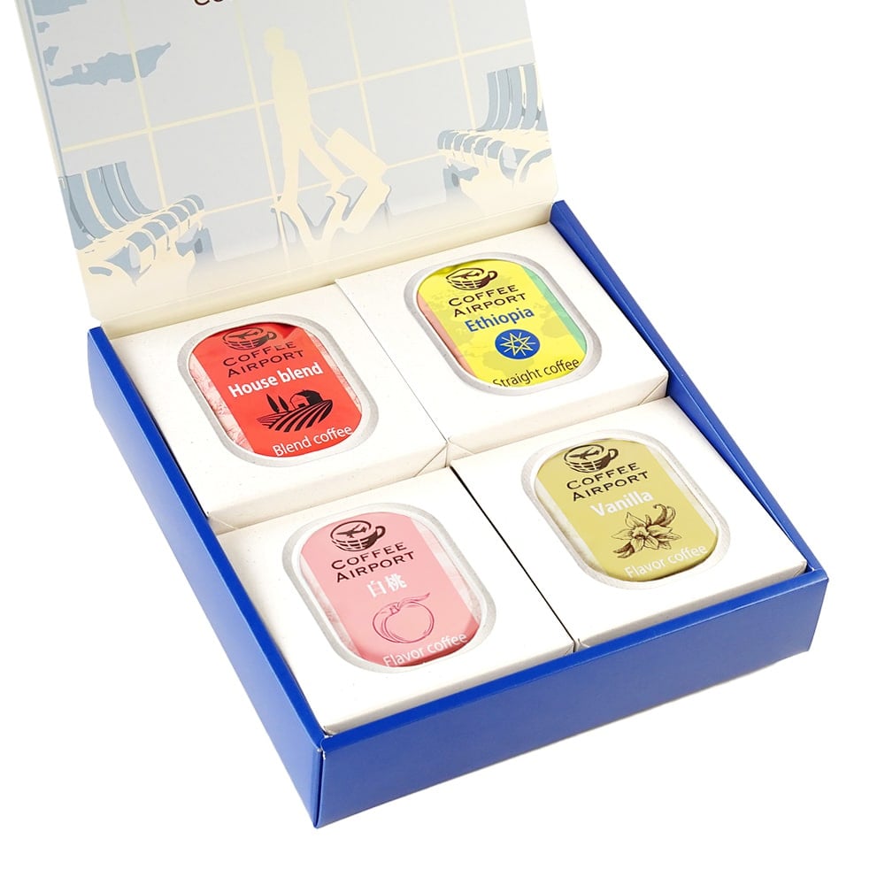 【4種×各5袋】※クリスマス限定ラッピング付き※ ドリップバッグ&コーヒーバッグセット D:Green Triangles