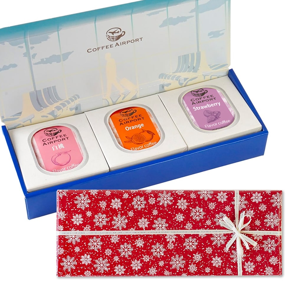 C：赤に映える雪の結晶