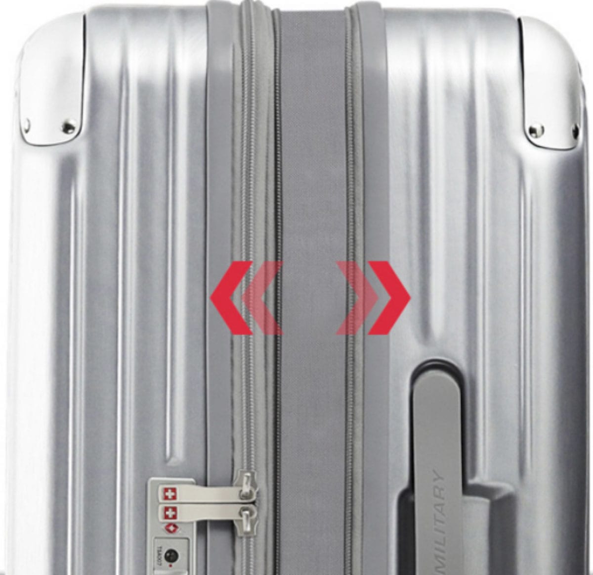 スーツケース Mサイズ 4～6泊 65cm 71/84L 5cm拡張 TSAロック カバー 