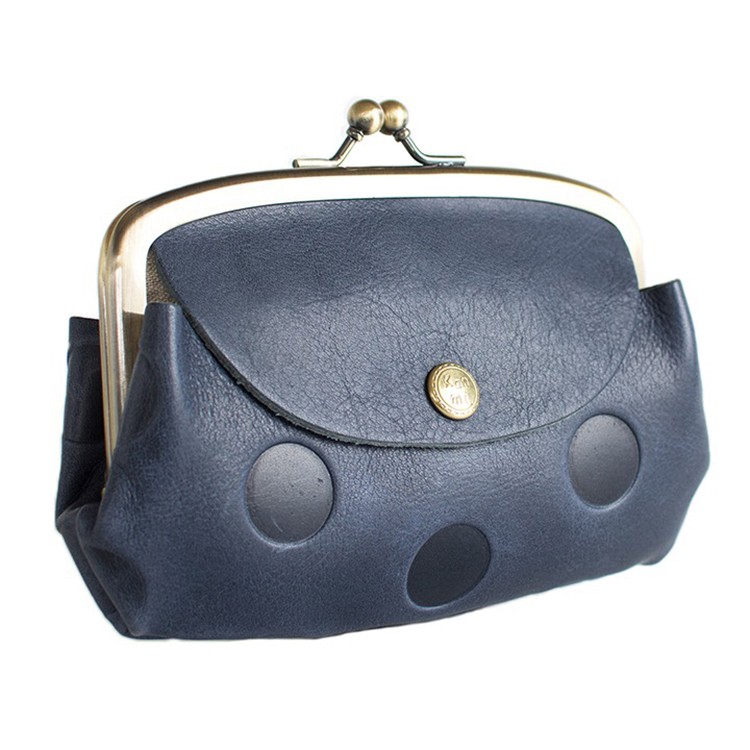 [Kanmi.]キャンディ ルーフ親子がま口 WL17-72 ネイビー