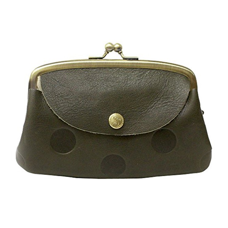 [Kanmi.]キャンディ ルーフ親子がま口 WL17-72 モスグリーン