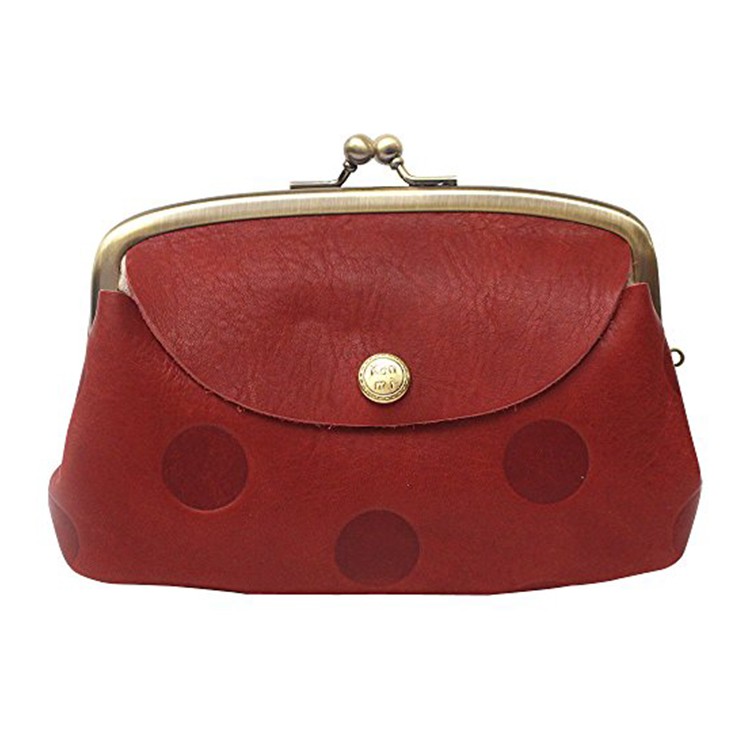 [Kanmi.]キャンディ ルーフ親子がま口 WL17-72 チェリーレッド