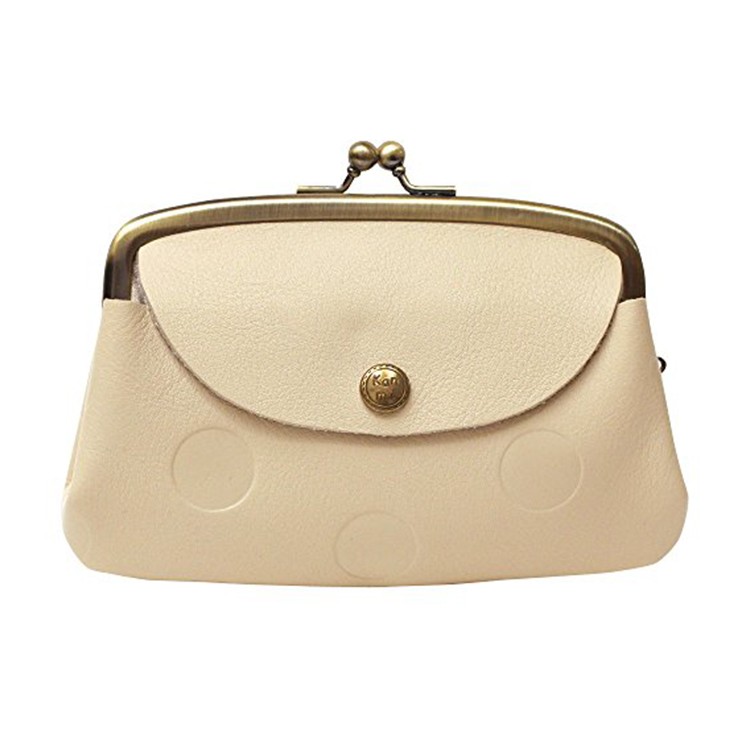 [Kanmi.]キャンディ ルーフ親子がま口 WL17-72 バニラ