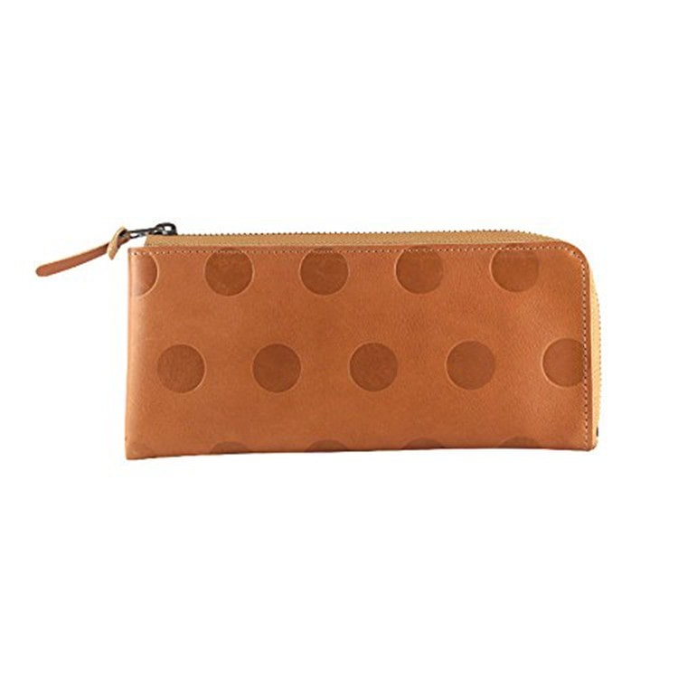 [Kanmi.]キャンディ L型 ロングウォレット WL18-81 キャラメル