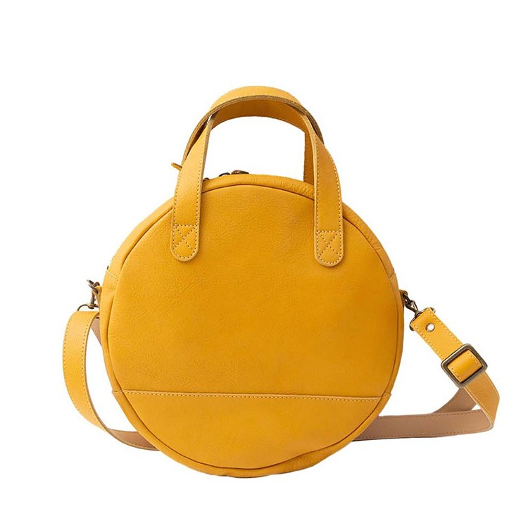 [Kanmi.]マカロン 2WAY バッグ (M) B22-68　マスタード