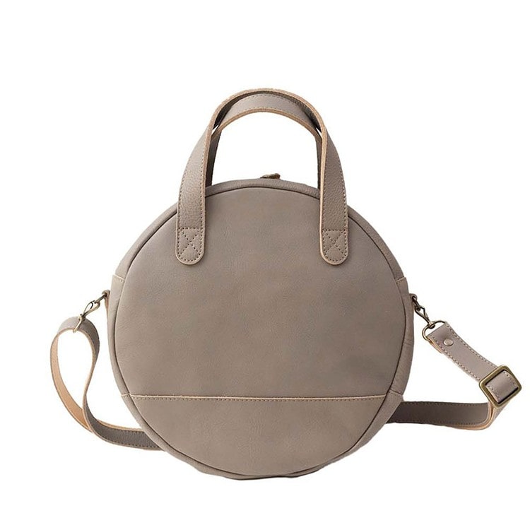 [Kanmi.]マカロン 2WAY バッグ (M) B22-68　ピュアグレー