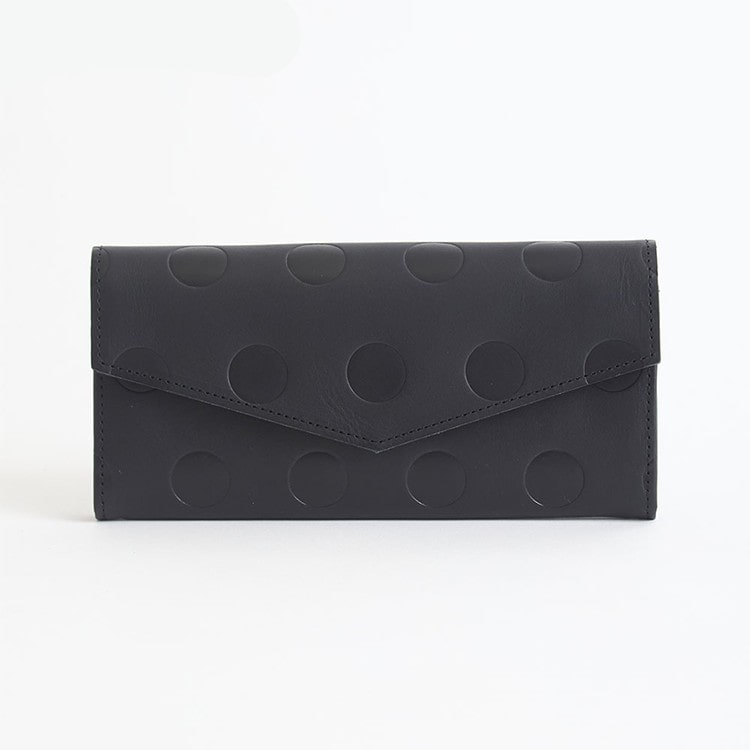 [Kanmi.]キャンディ レターロングウォレット ブラック