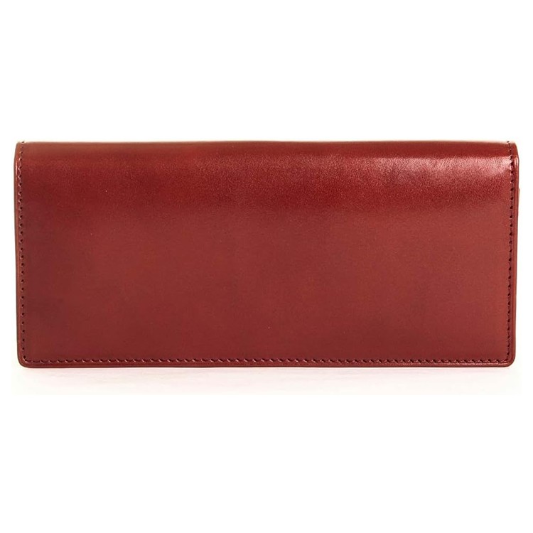 [Orice]オリーチェレザー長財布/長札財布（小銭入れあり）　オレンジ [名入れ無料]