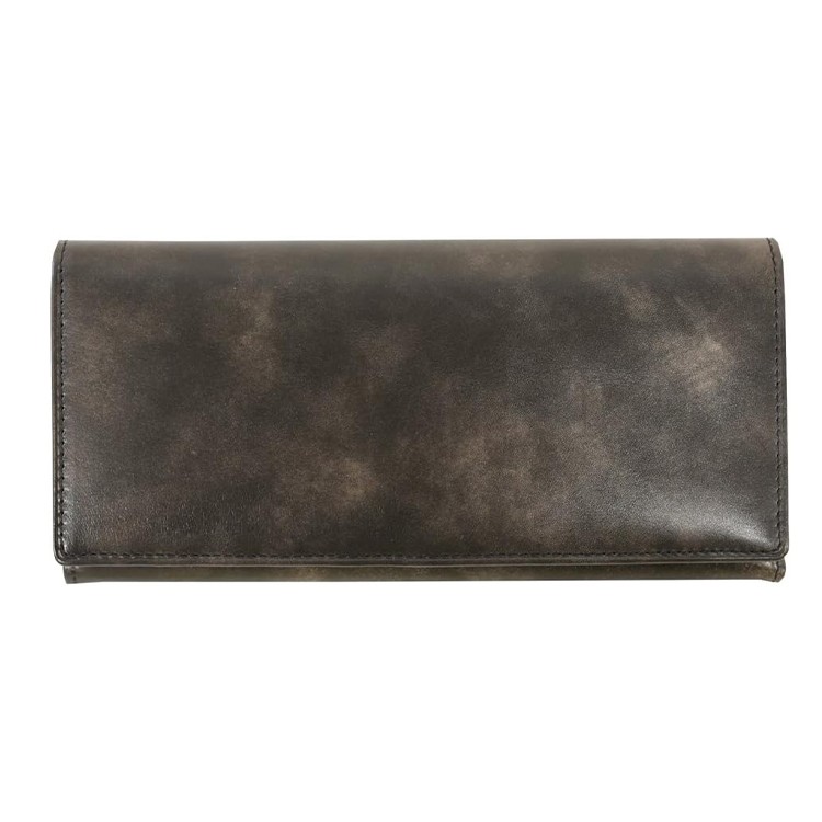 [Snobbist]ミュージアムカーフ 長財布　ブラック [名入れ無料]