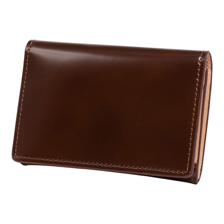 [FLYING HORSE]コードバン カードケース 名刺入れ　ブラウン [名入れ無料]