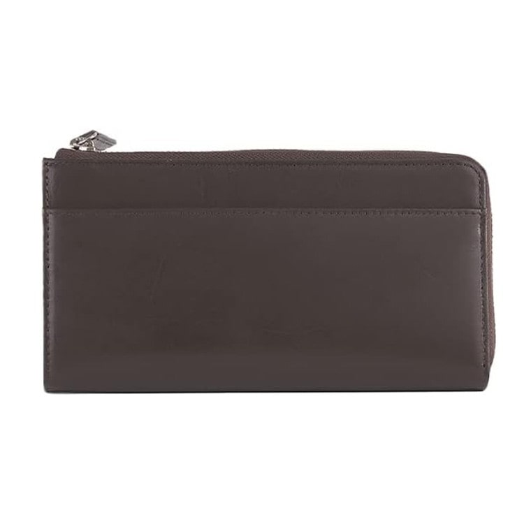 [Snobbist] 一目瞭然マネースルー ロングウォレットBIZ　ブラウン